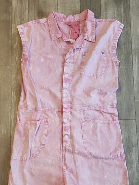 Simply Southern Pink Washed Sleeveless Romper